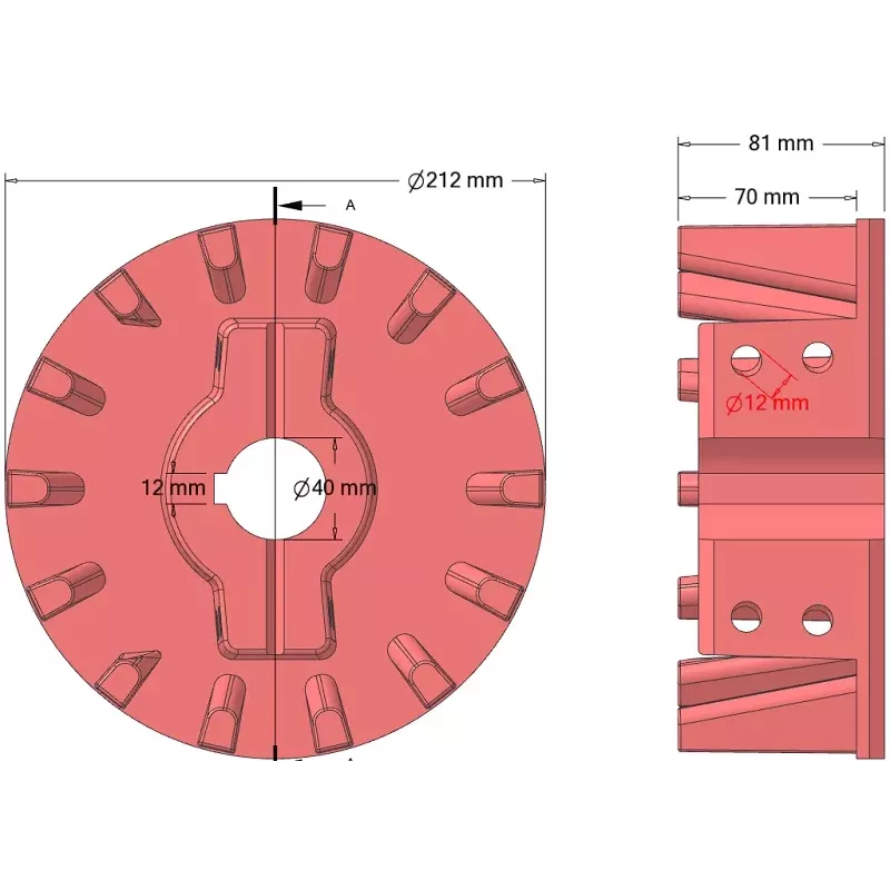 Rullo n. 346 – rullo Ø212 mm per macchine Holmer | OEM Holmer 1057024783 | produttore KiJ