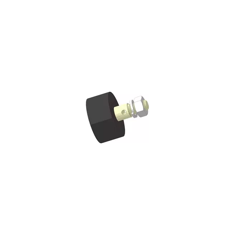 Rullo n. 15 – rullo di supporto in gomma Ø80 mm per macchine Akpil | produttore KiJ