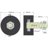 Rullo n. 15 – rullo di supporto in gomma Ø80 mm per macchine Akpil | produttore KiJ