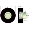 Rullo n. 146 – rullo in gomma Ø65 mm per macchine Amac | OEM Amac 6.39.00-3 | produttore KiJ
