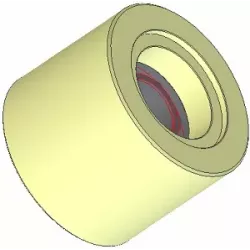 Rullo n. 253 – rullo di supporto in plastica Ø75 mm per macchine Grimme | OEM Grimme 088.00298 | produttore KiJ