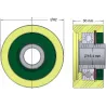 Rullo n. 257 – rullo di supporto in plastica Ø62 mm per macchine Grimme | OEM Grimme 602.00169 | produttore KiJ
