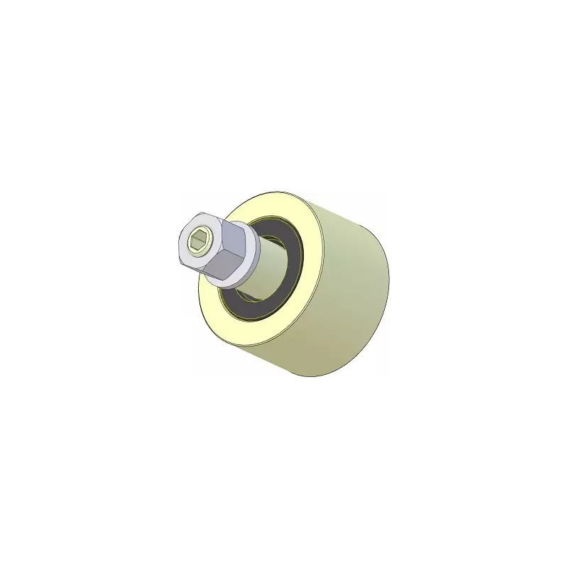 Rullo n. 262 – rullo di supporto in plastica Ø70 mm per macchine AVR | OEM AVR 4302.15.80 | produttore KiJ