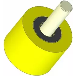 Rullo n. 283 – rullo di supporto in plastica Ø80 mm per macchine Dewulf | OEM Dewulf 2660001B | produttore KiJ