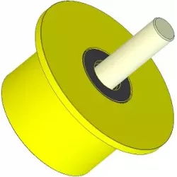 Rullo n. 286 – rullo di supporto in plastica Ø90 mm per macchine Dewulf | OEM Dewulf 2660012C | produttore KiJ