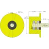 Rullo n. 289 – rullo di supporto in plastica Ø90 mm per macchine Dewulf | OEM Dewulf 2660012A | produttore KiJ
