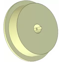 Rullo n. 303 – rullo motore in plastica Ø170 mm per macchine Ploeger | OEM Ploeger 2660222 | produttore KiJ