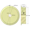 Rullo n. 303 – rullo motore in plastica Ø170 mm per macchine Ploeger | OEM Ploeger 2660222 | produttore KiJ