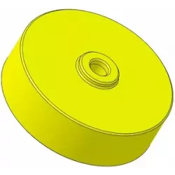 Rullo n. 317 – rullo in plastica Ø100 mm per macchine Guaresi | OEM Guaresi P7755190000 | produttore KiJ