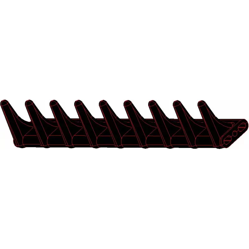 Paletta in gomma 9 denti – paletta prodotta da KiJ | OEM 208036, 208011 | produttore KiJ