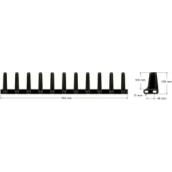 Paletta in gomma 11 denti – paletta prodotta da KiJ | OEM 206110 | produttore KiJ
