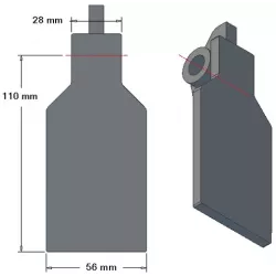 Aletta del vomere 6-56-110 – aletta del vomere per raccoglipatate Grimme | OEM Grimme 001.00246 | produttore KiJ