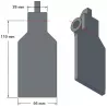 Aletta del vomere 6-56-110 – aletta del vomere per raccoglipatate Grimme | OEM Grimme 001.00246 | produttore KiJ