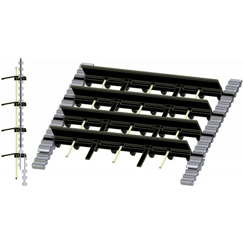 Nastro separatore del fogliame con palette SE 75/85-55 – nastro per raccoglipatate Grimme SE 75/85-55 | OEM Grimme 300.70974, 300.70994 | produttore KiJ